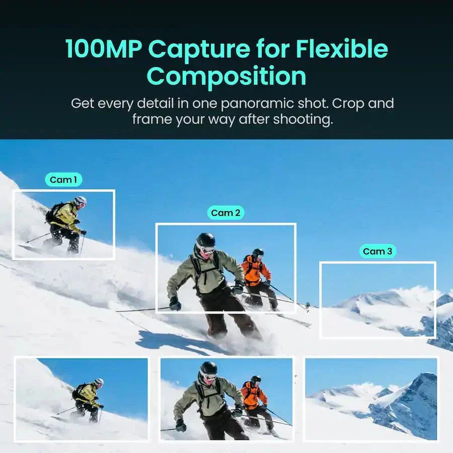 Xtra Sphra360 Action Camera,8K Volgging Camera,Waterproof,Panoramic Video,105GB