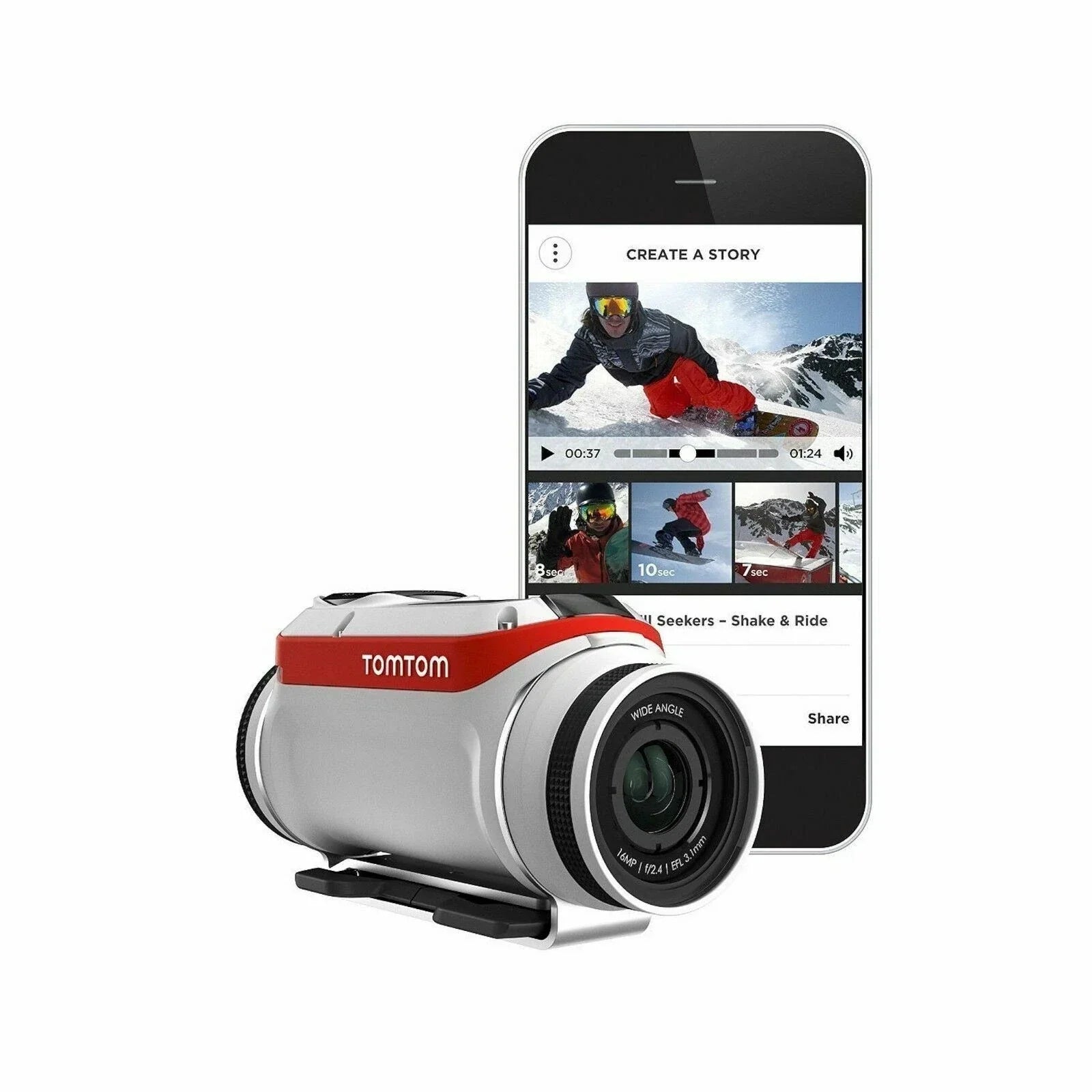 TomTom Bandit 4K UHD Action Video Camera PREMIUM PACK gps outdoor