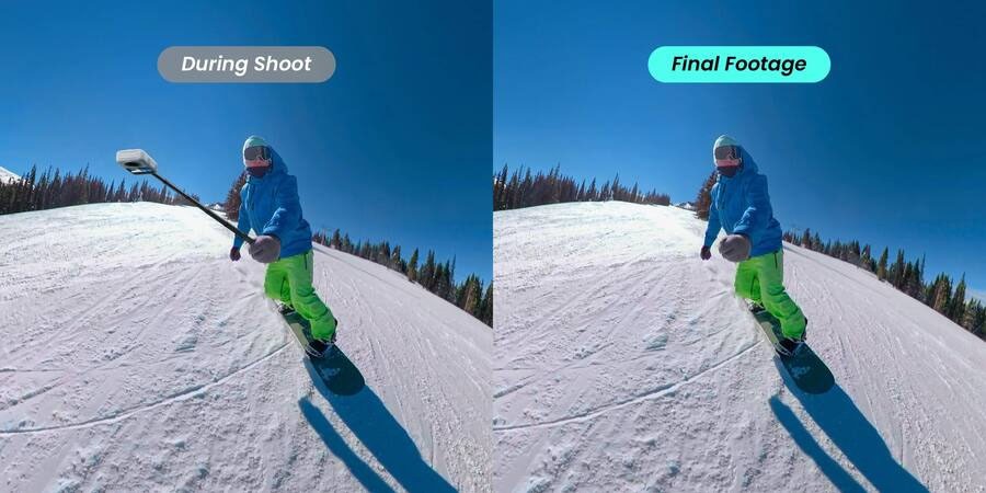 Xtra Sphra360 Action Camera,8K Panoramic Video,Waterproof,105GB Built-in Storage