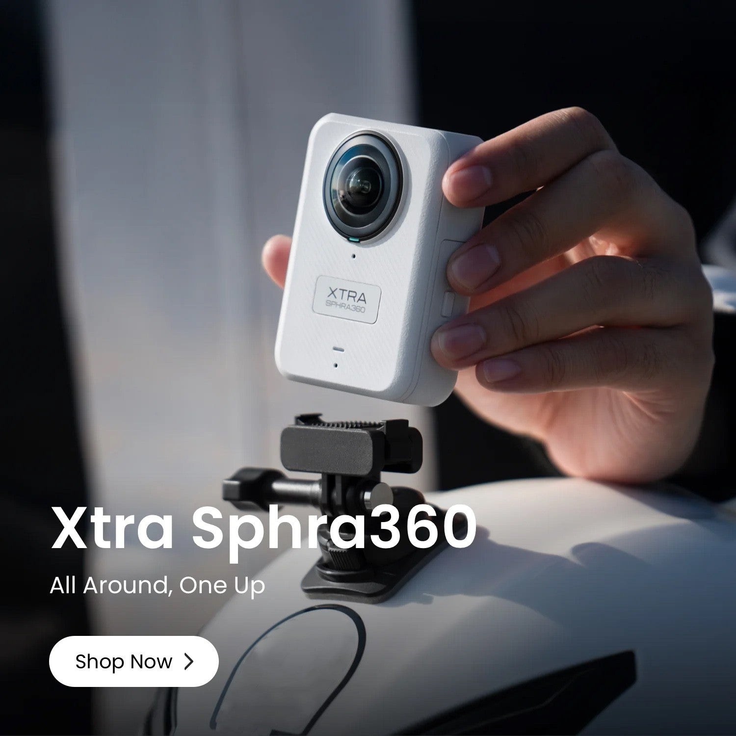 Xtra Sphra360 Action Camera,8K Panoramic Video,Waterproof,105GB Built-in Storage