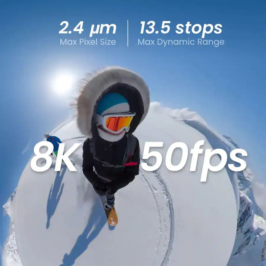 Xtra Sphra360 Action Camera,8K Panoramic Video,Waterproof,105GB Built-in Storage