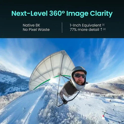 Xtra Sphra360 Action Camera,8K Volgging Camera,Waterproof,Panoramic Video,105GB